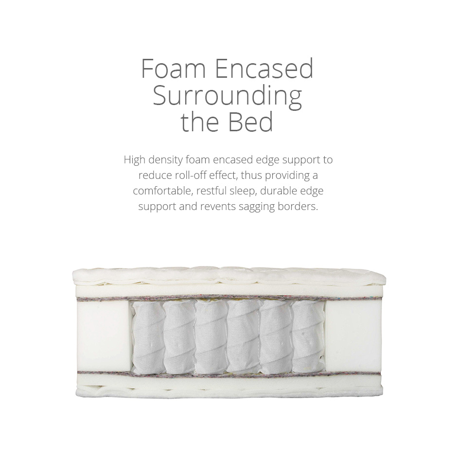 Enhanced foam encased edges