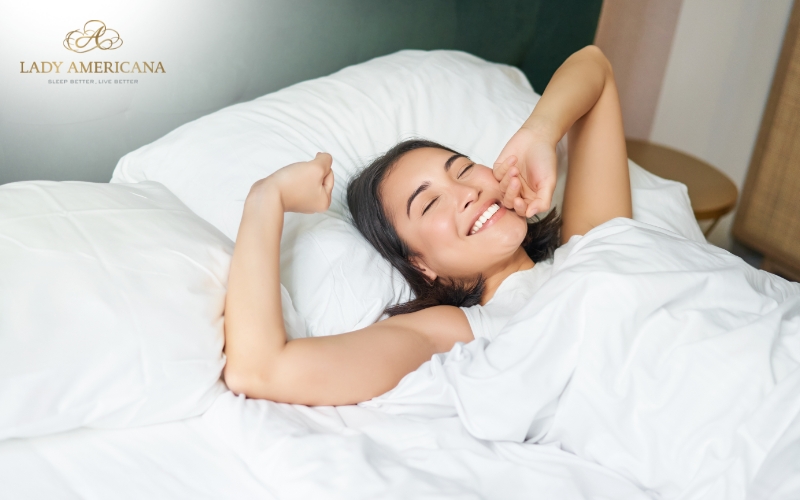 Woman taking a restful sleep